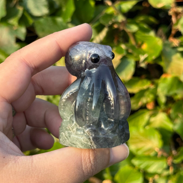 Edelsteen Octopus Carving - kies zelf welke
