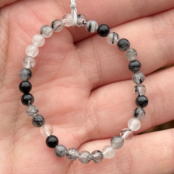 Toermalijn in Kwarts Kinderarmband