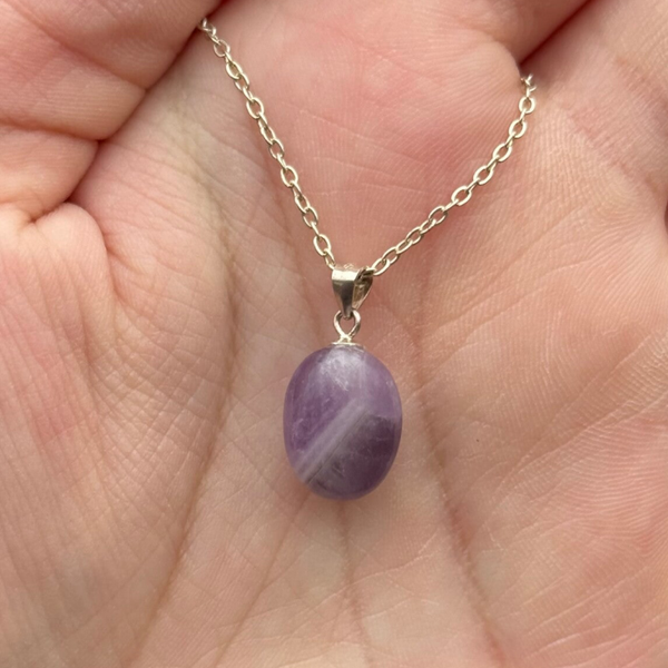 Chevron Amethist Gezondheidshanger