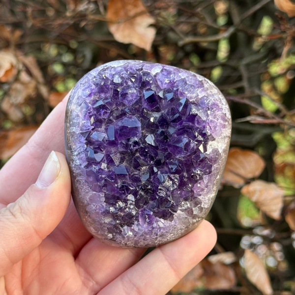 Amethist met Gepolijste Randen