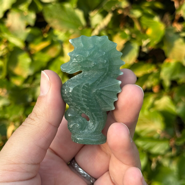 Groene Aventurijn Zeepaardje