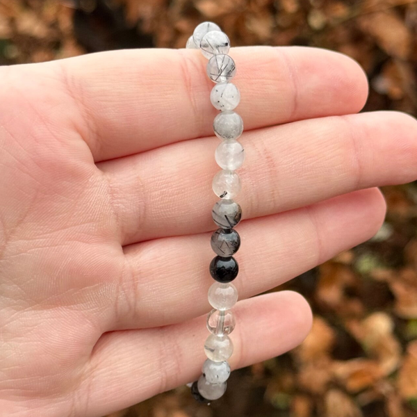 Toermalijn in Kwarts Armband - 6MM