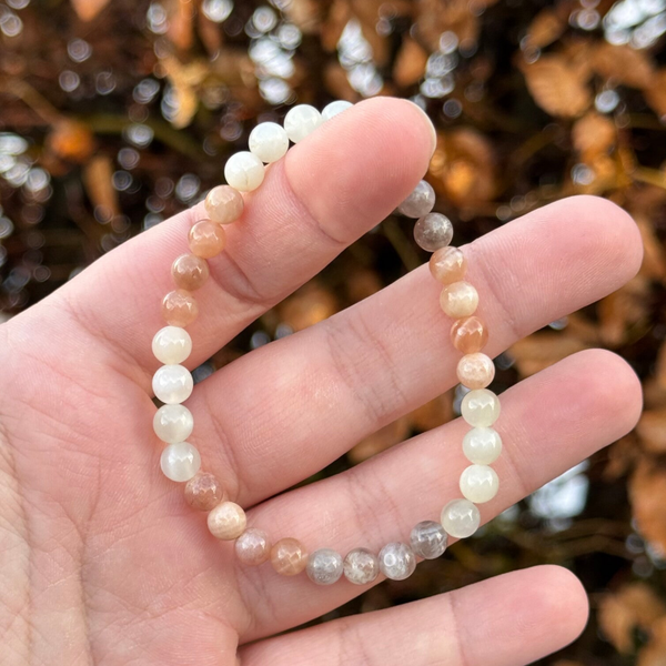 Maansteen Mix Armband - 6MM