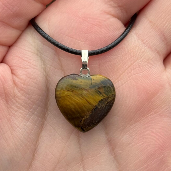 Tijgeroog Hartjes Hanger