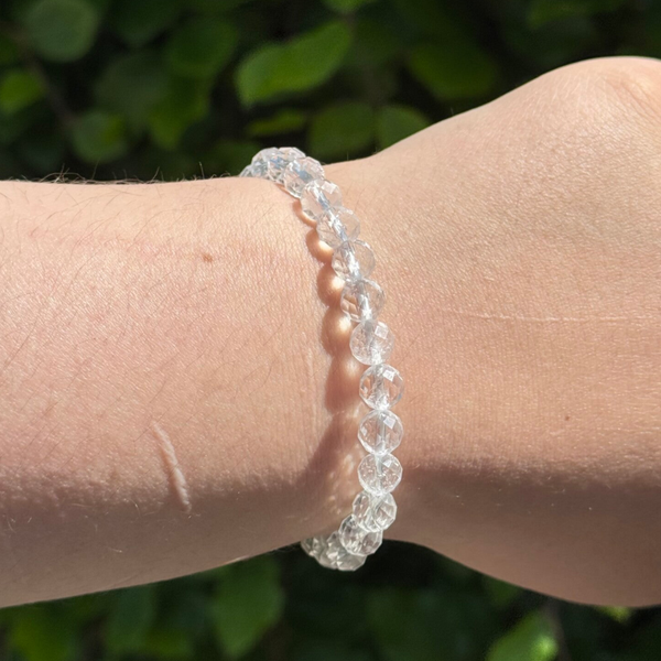 Gefacetteerde Bergkristal Armband
