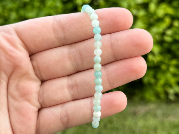 Kogelarmband Amazoniet - 4mm