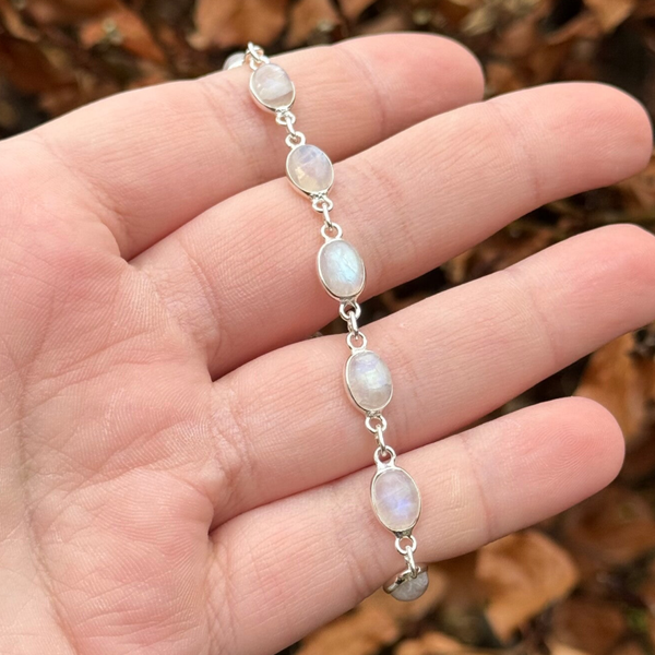 Maansteen Armband - 925 zilver