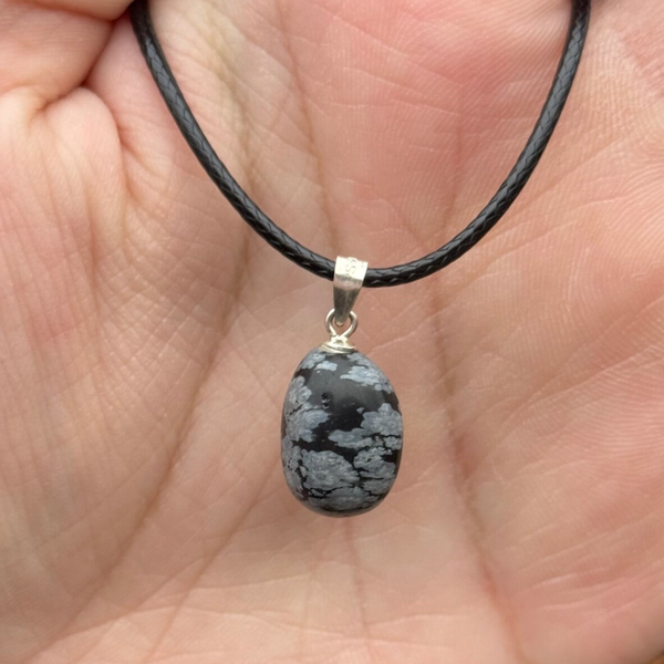 Sneeuwvlok Obsidiaan Gezondheidshanger