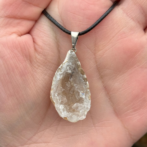 Agaat Geode Hanger