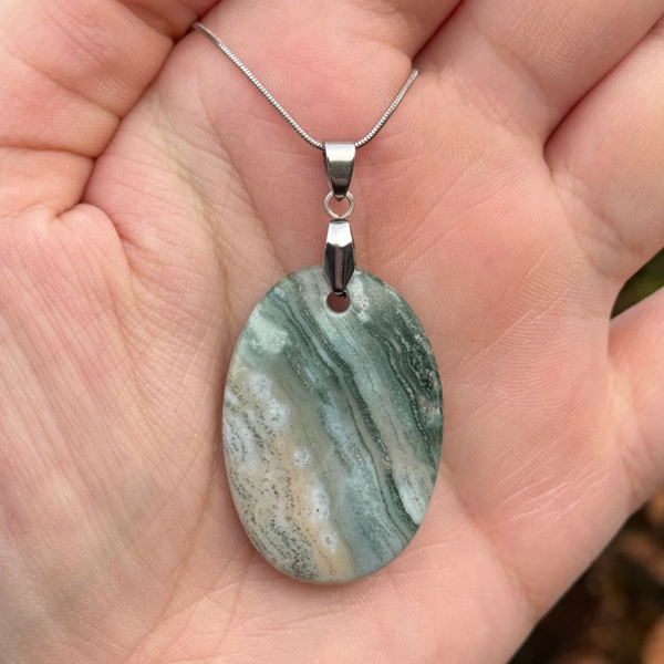 Amulet ,,Euphoric” - Oceaan Jaspis #TS15