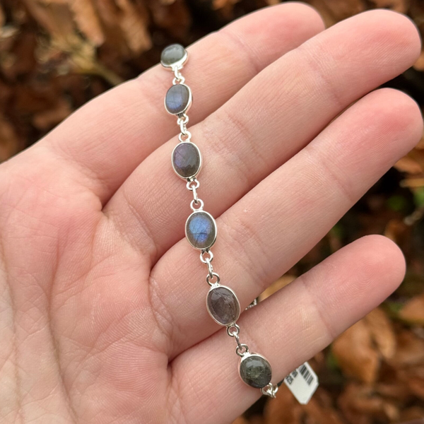 Labradoriet Armband - 925 zilver