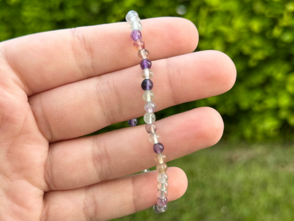 Kogelarmband Fluoriet - 4mm