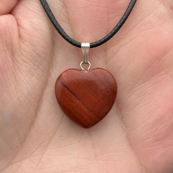 Rode Jaspis Hartjes Hanger