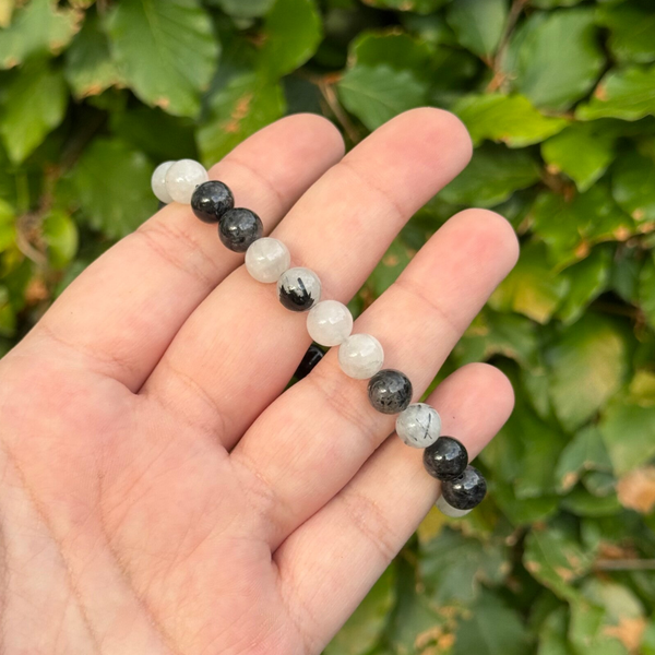 Toermalijn in Kwarts Armband - 6MM
