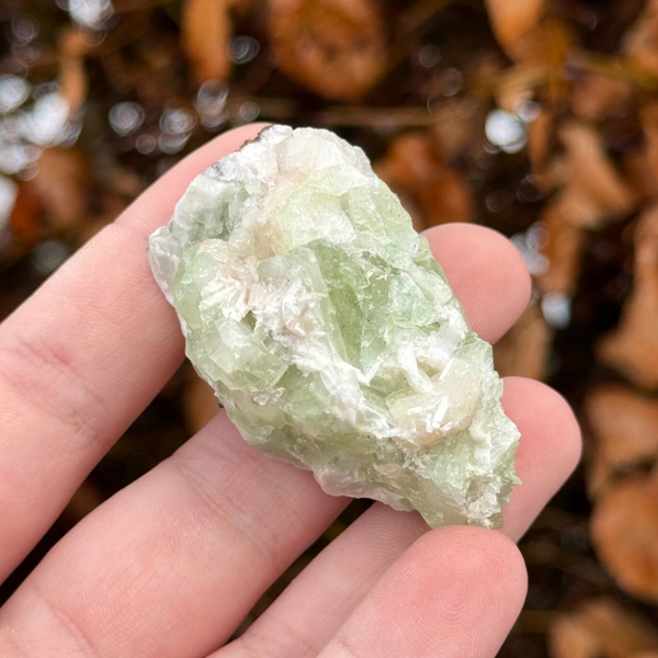 Groene Apofyliet met Stilbiet Cluster - #IM3