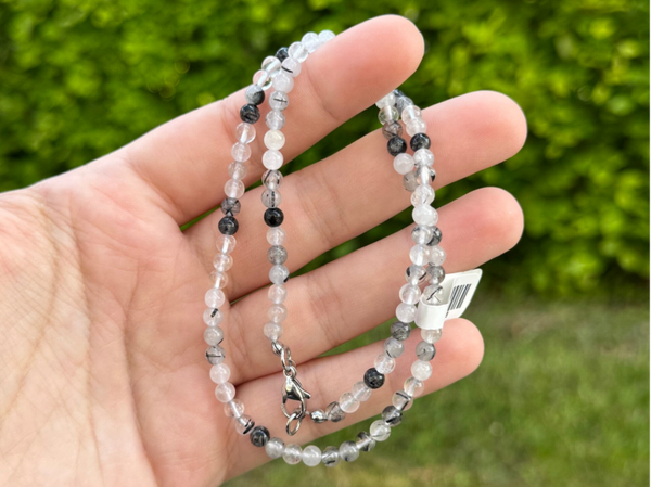 Kralenketting Toermalijn in Kwarts