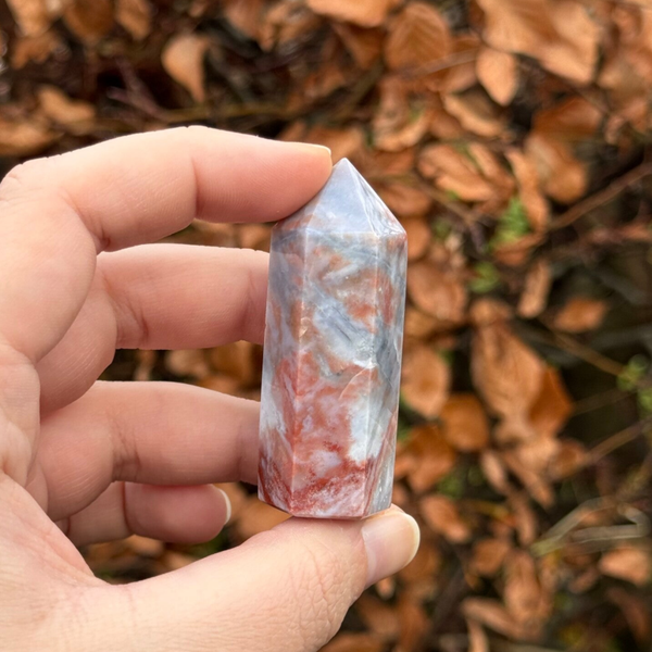 Paarse Chalcedoon Punt - #5