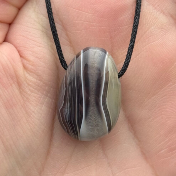 Botswana Agaat Doorboorde Hanger