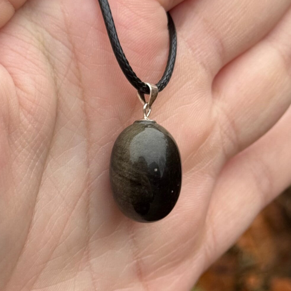 Goud Obsidiaan Gezondheidshanger