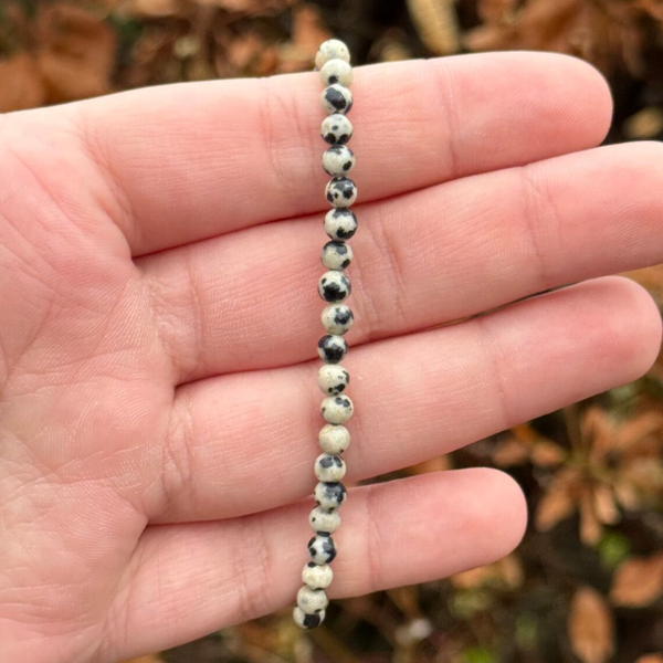 Dalmatiër Jaspis Armband - 4MM