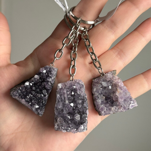 Sleutelhanger Amethist Ruw