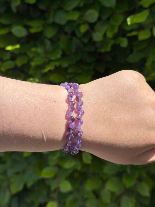 Wavy Amethist Armband