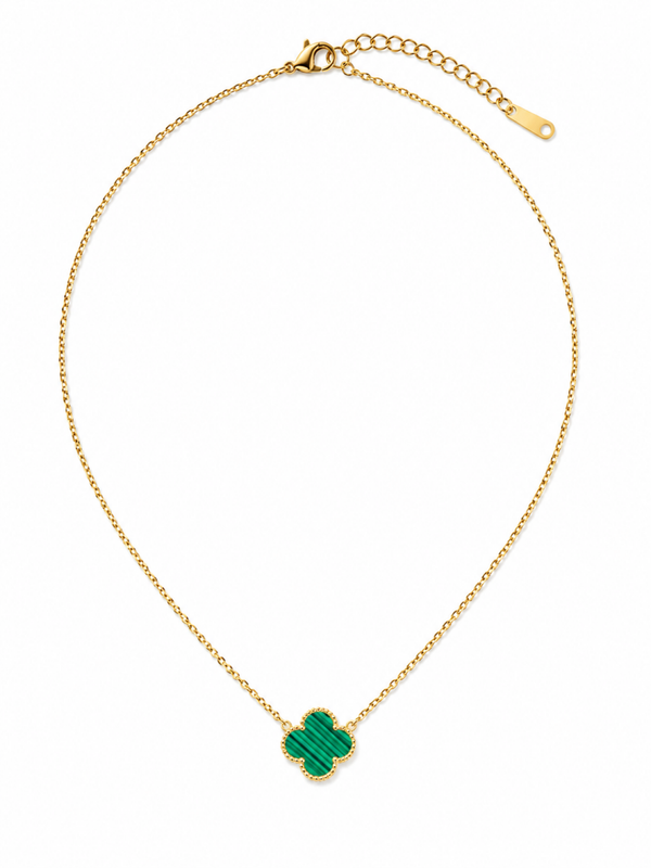 Flora Gold/Grün Kette - doppelseitig ✨