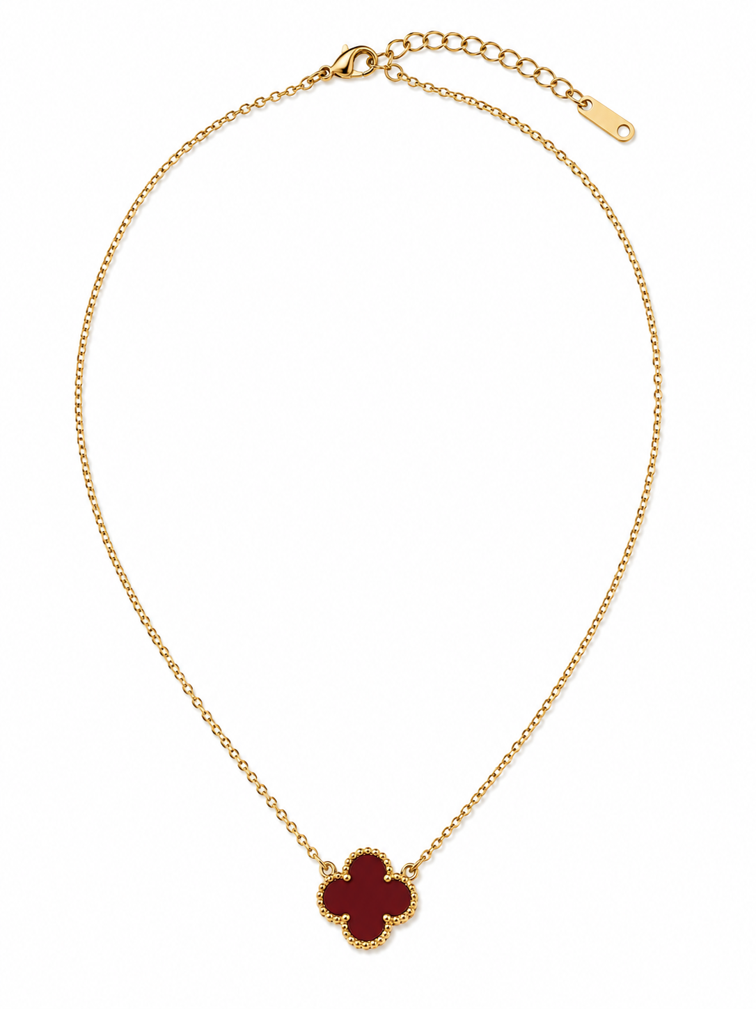 Flora Gold/Weinrot Kette - doppelseitig✨