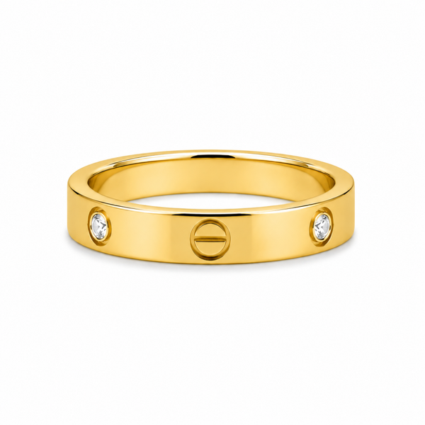 Celina Ring Crystal Gold ✨