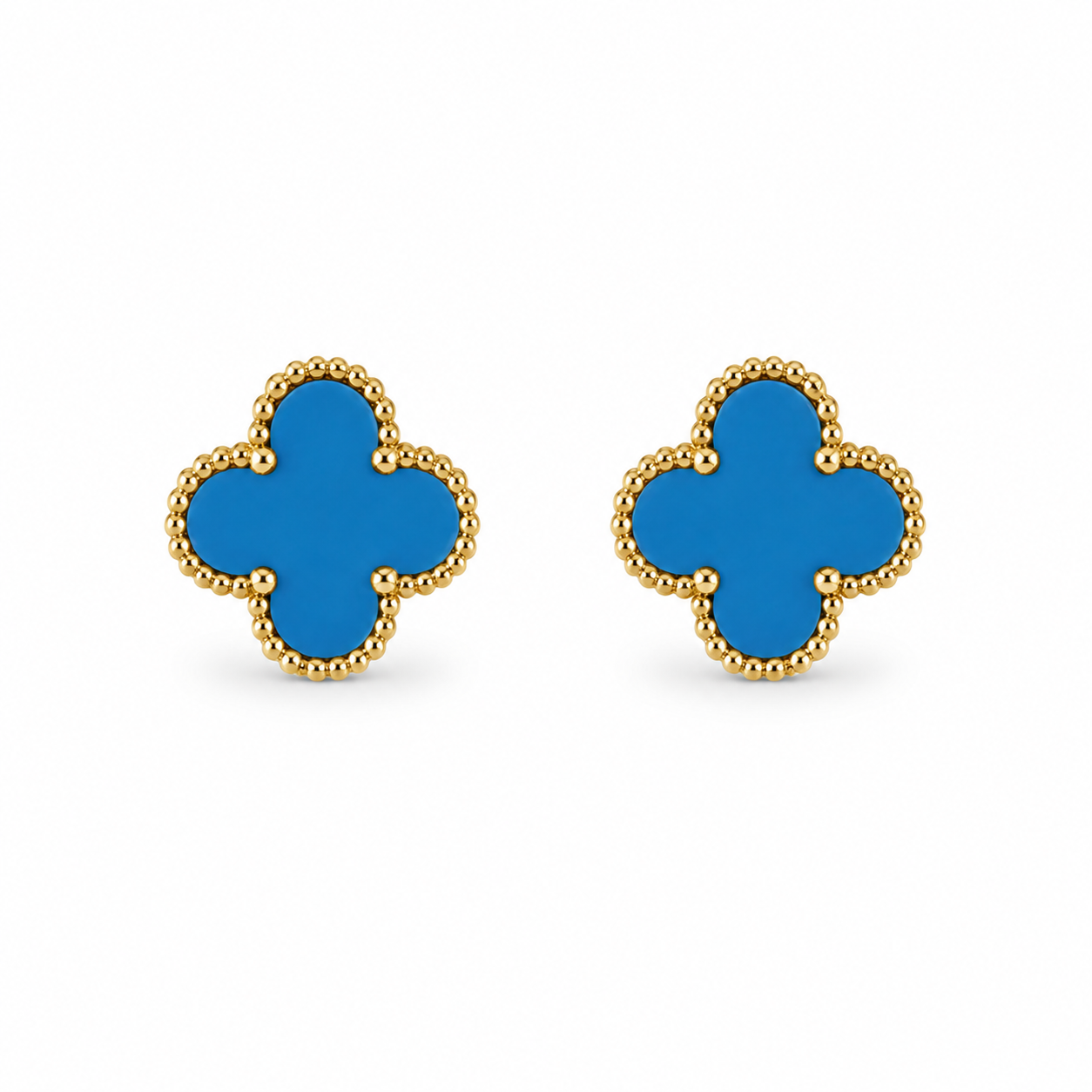 Flora Klein Gold/Blau Ohrringe ✨