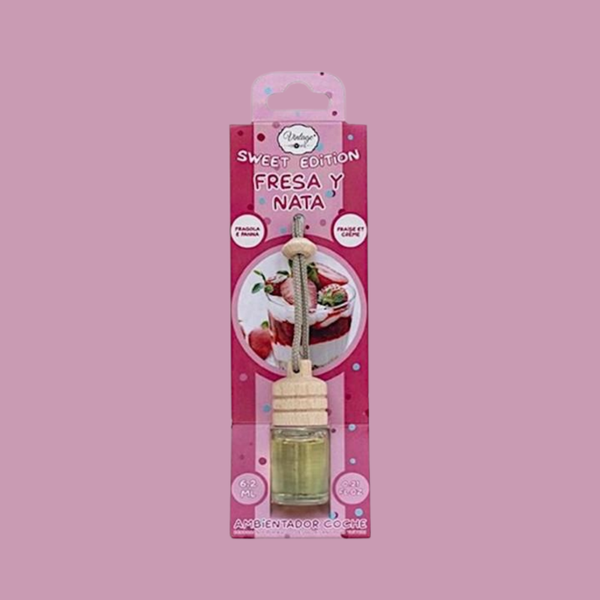 Fiole de voiture senteur fraise crème 🍓🧁