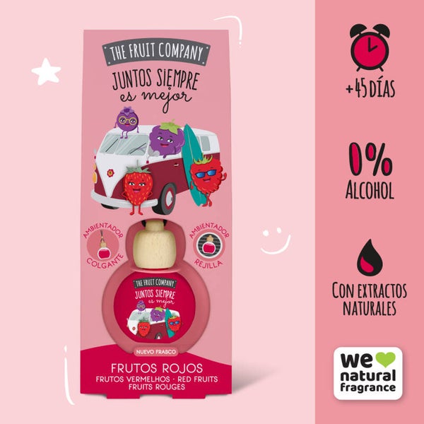 Désodorisant de voiture Fruit rouge ❤️ +45j