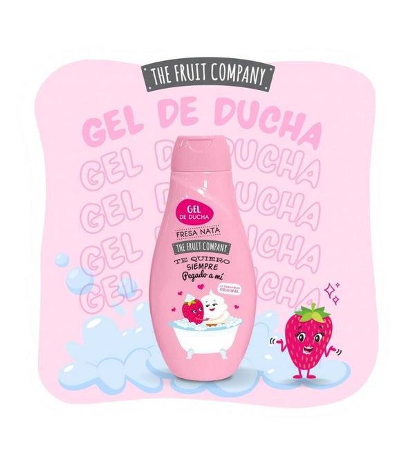 Gel Douche The Fruit Company 600ml Fraise crème 🍓🧁