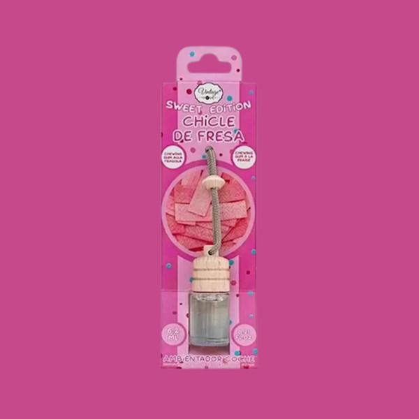 Fiole de voiture senteur Bubble Gum Fraise 🍓