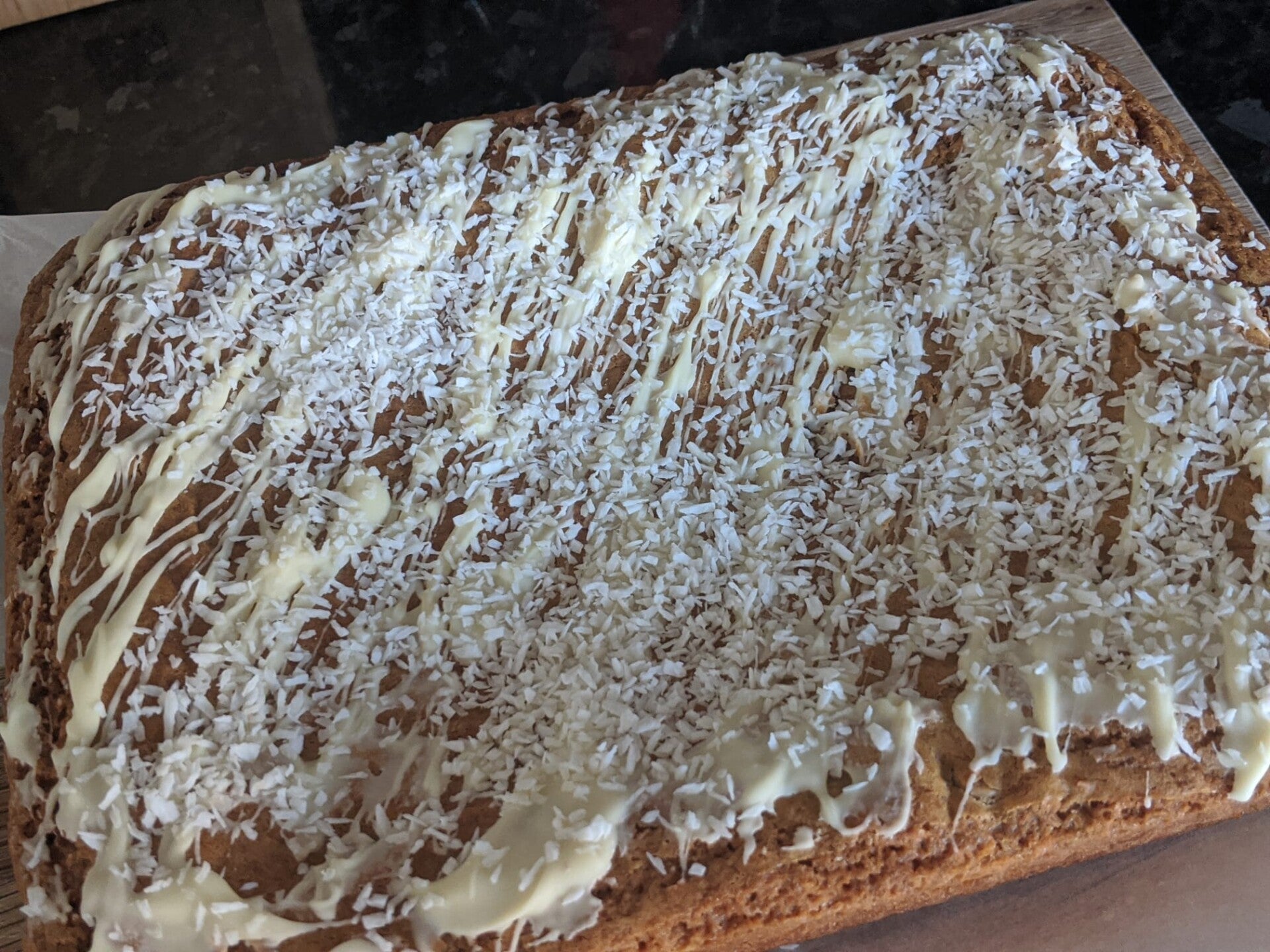 White Chocolate and Coconut Blondie