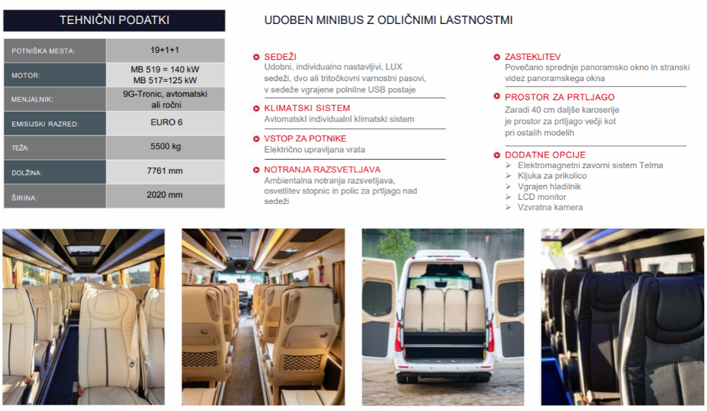 minibus turistični prodaja BusDesign