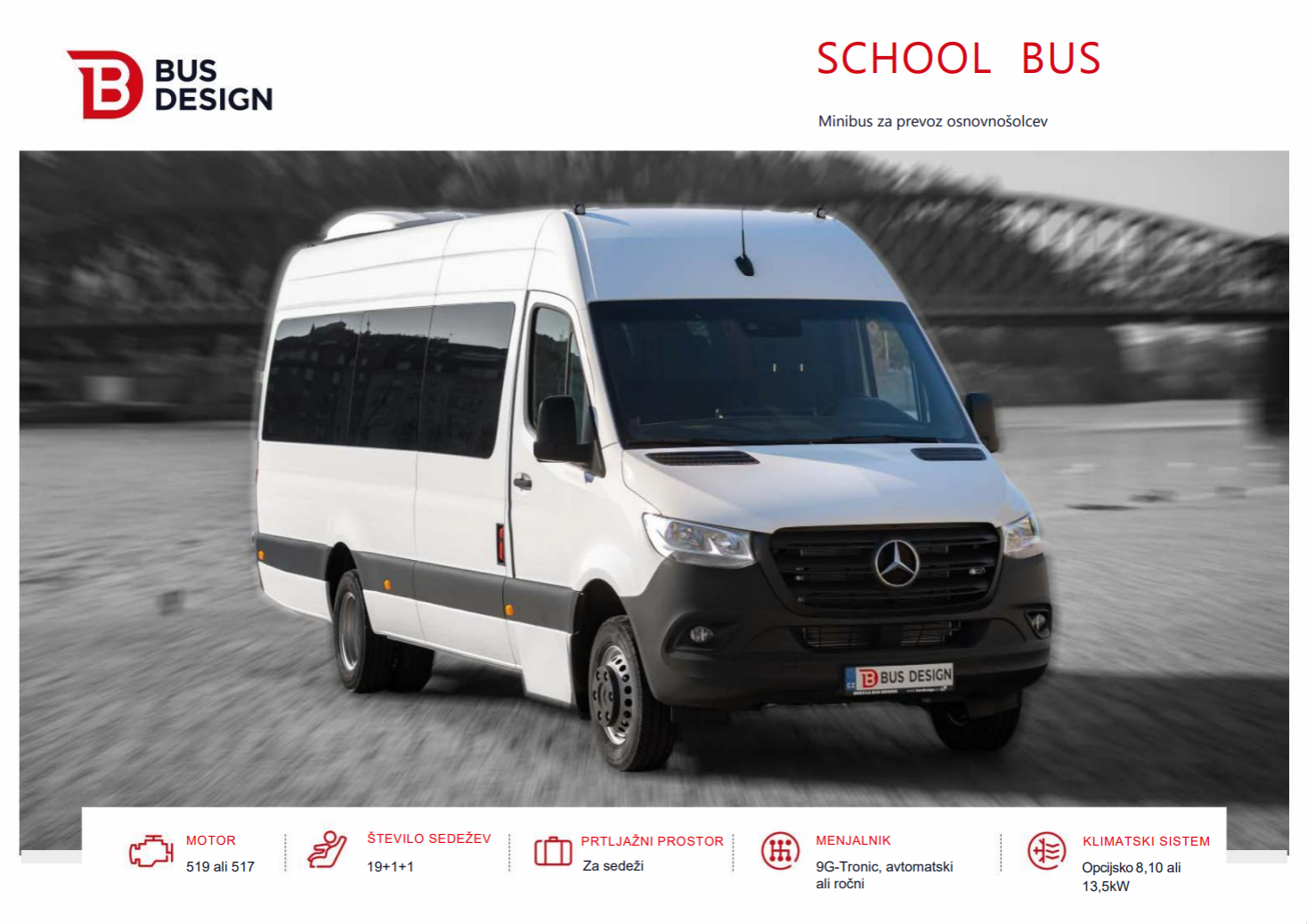 minibus šolski prodaja BusDesign