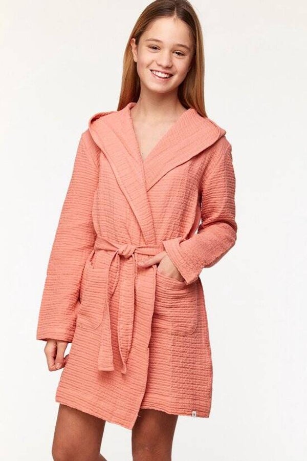 Kamerjas meisjes in tetra katoen, oudroze, 10 jaar