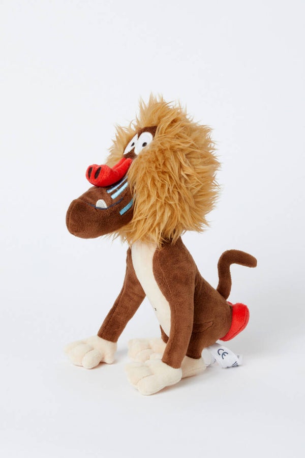Grote knuffel van zachte velours, baviaan