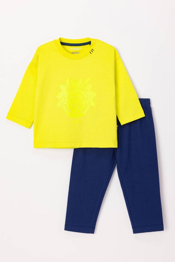 Pyjama unisex, thema dino, 18 maand