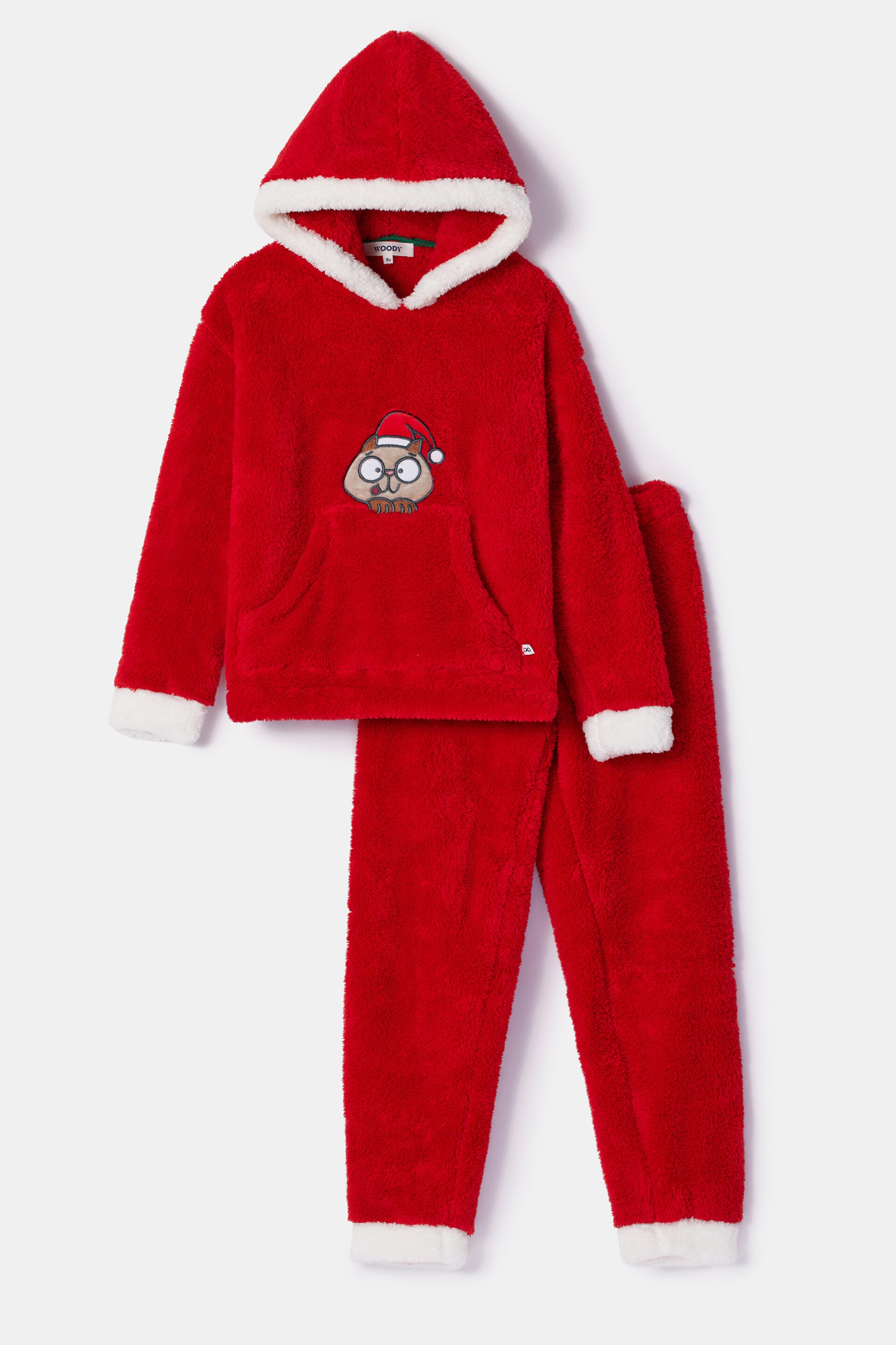 Unisex kersthuispak, warme fleece, smal