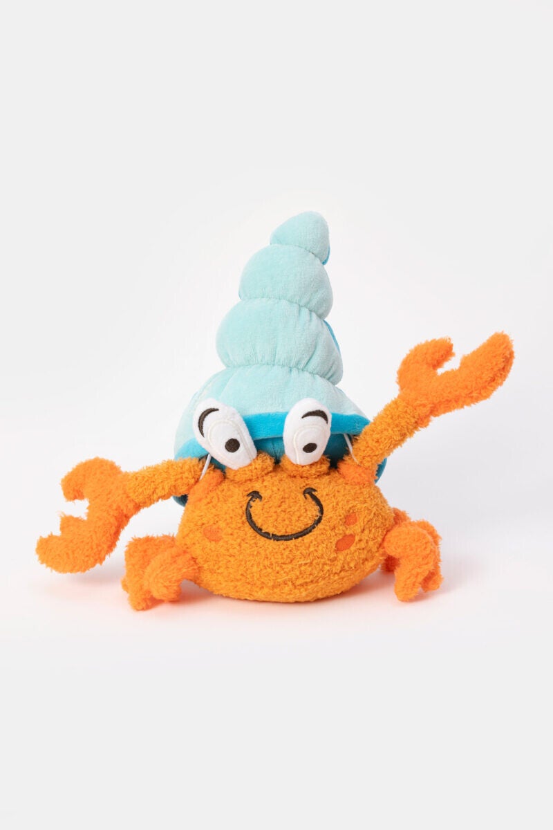 Knuffeltje van zachte velours, heremietkreeft