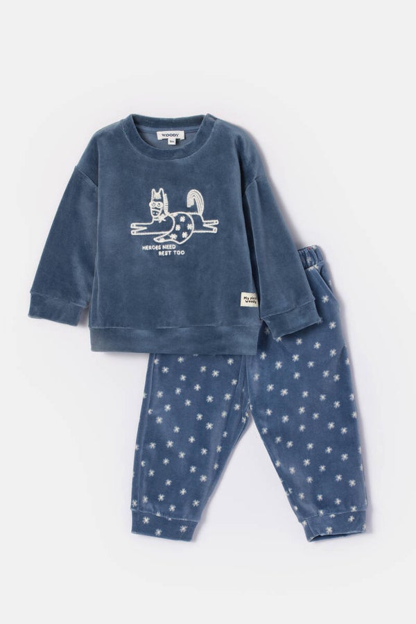 Leuke pyjama in fleece, thema de pony, 3 maand