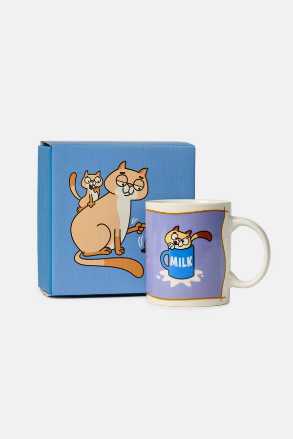 Mok in geschenkverpakking, thema de poes