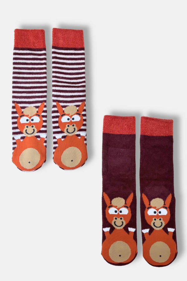 Leuke, warme slaapsokken met antislipzool, maat 42-46