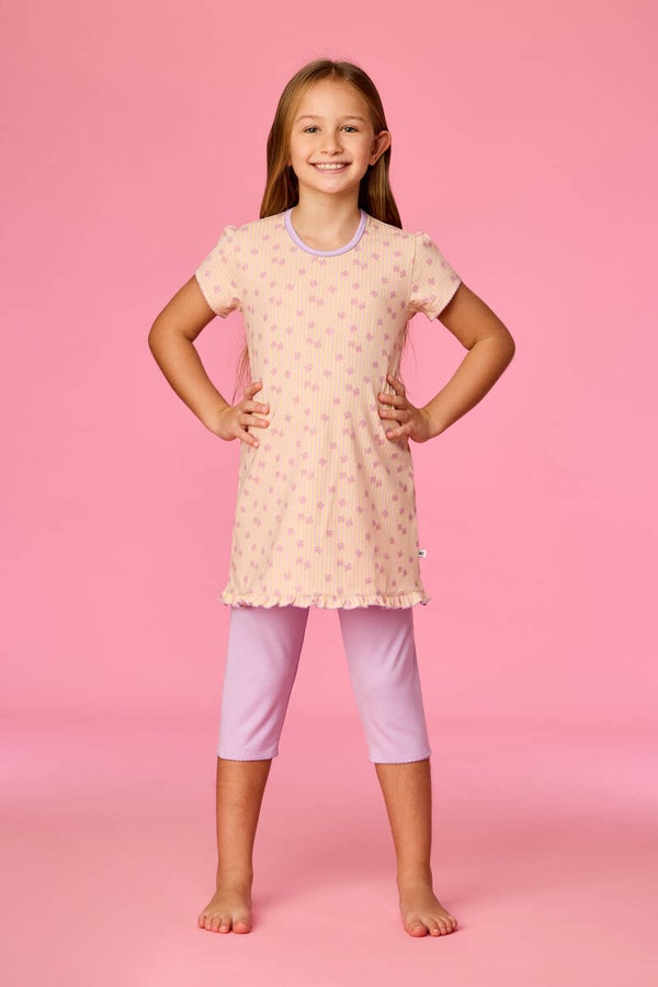 Meisjespyjama met vlinderprint, 6 jaar