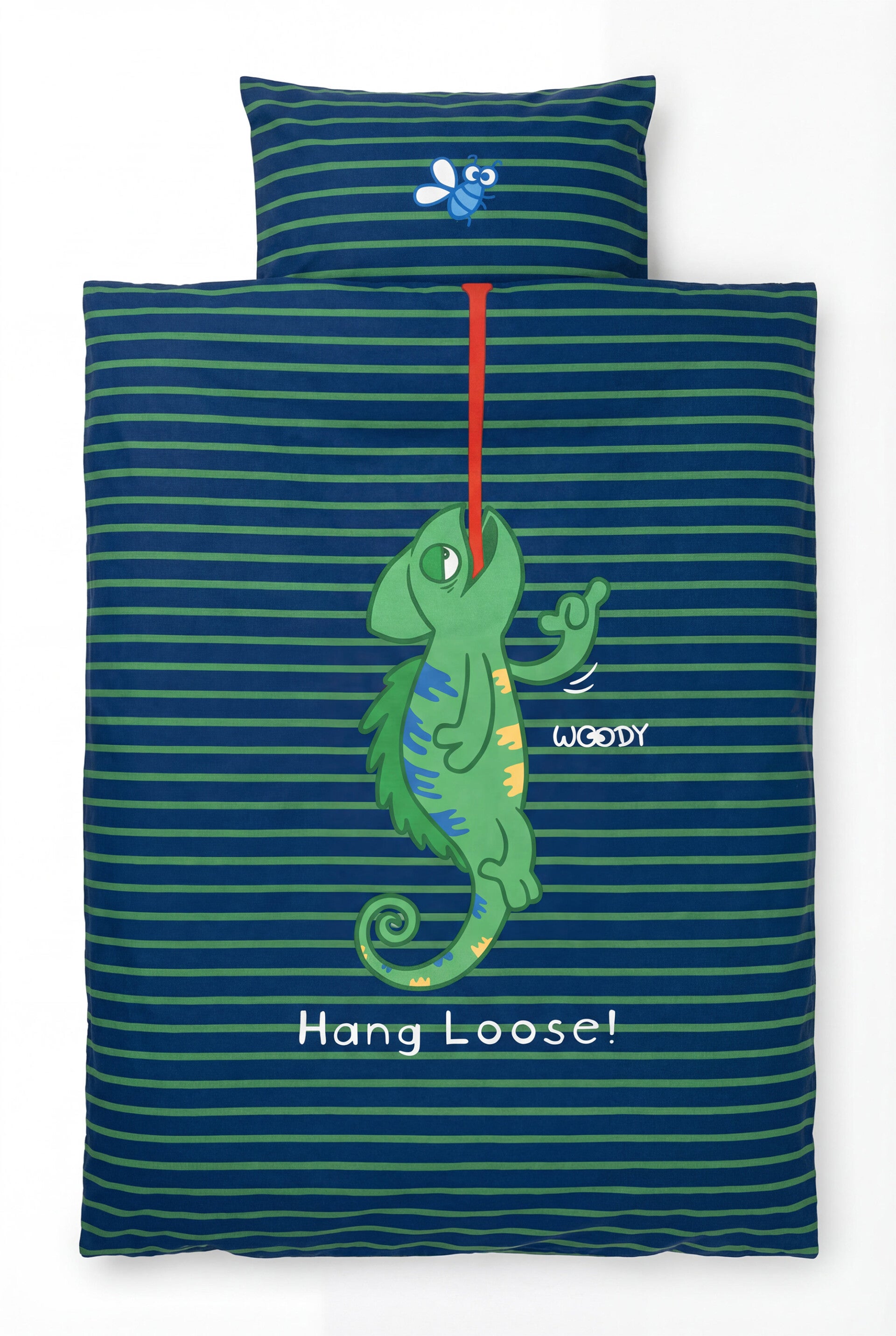 Dekbedovertrek, kameleon - 140x220cm