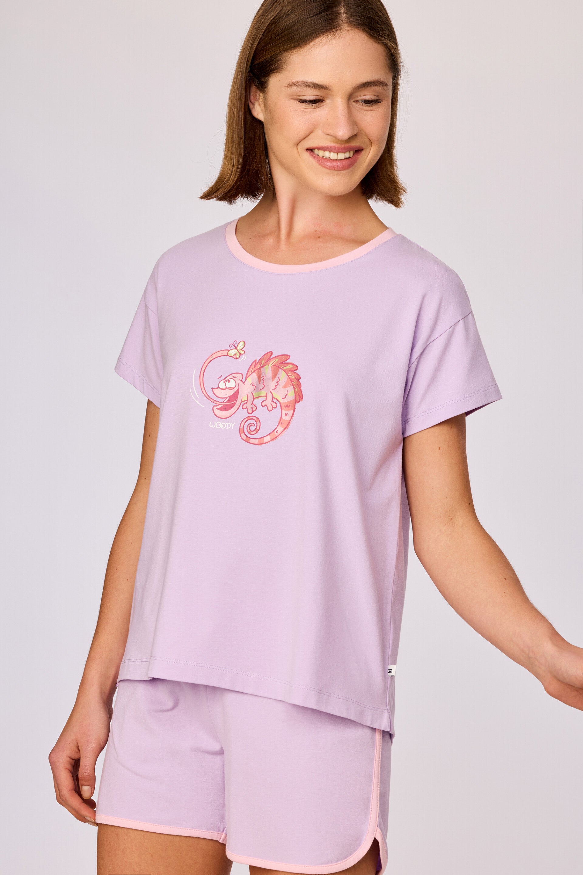 Meisjes-Dames pyjama, lila, XX-large