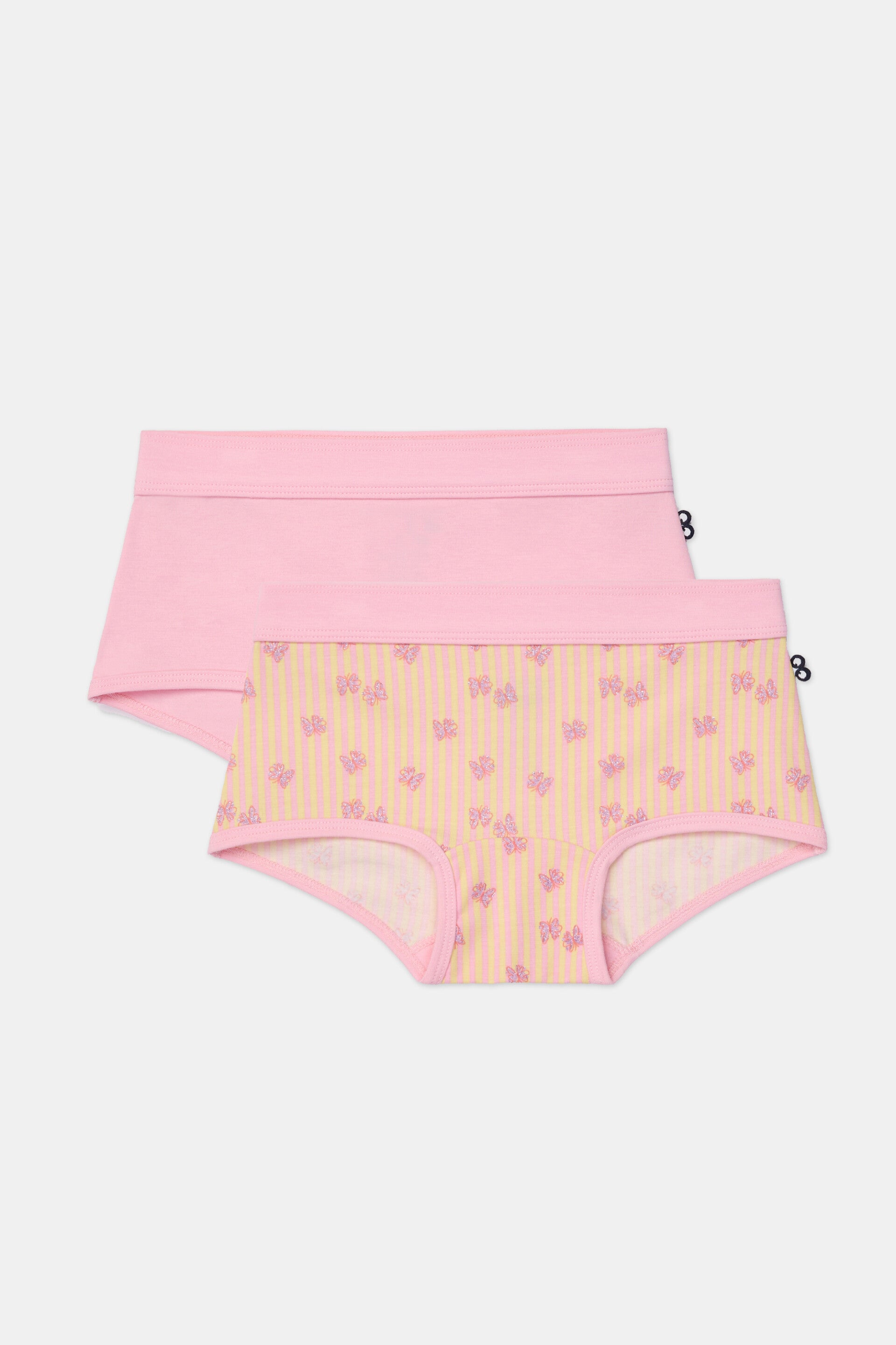 Set van roze en vlinderprint meisjesboxer, 3 jaar