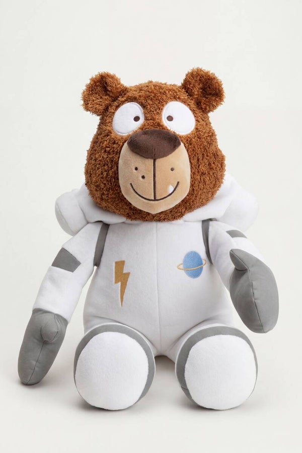 Beer knuffel van velours - ongeveer 20 cm groot